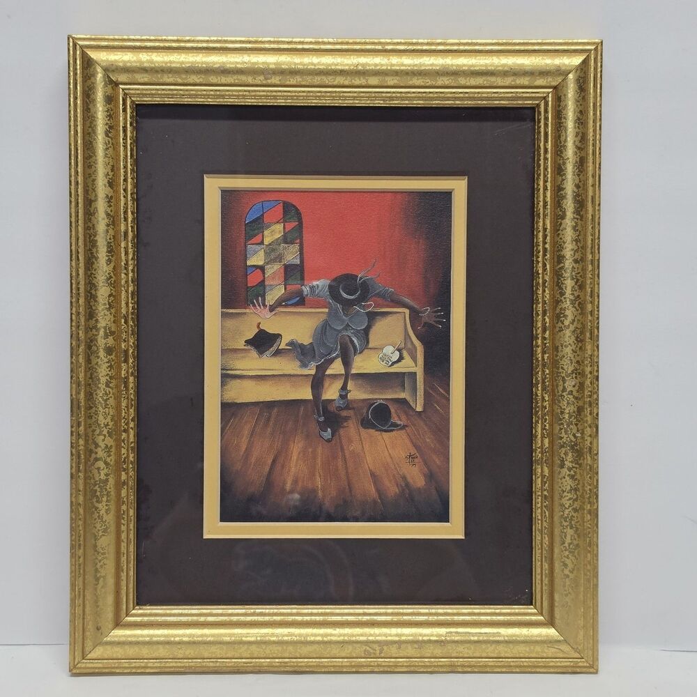 Annie Lee “Holy Ghost” Framed Decorative Art Print Vintage 80s
